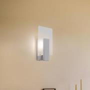 Envostar Peach Puff wandlamp met glas, wit