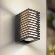 Lucande LED buitenwandlamp Ariza, zwart, aluminium