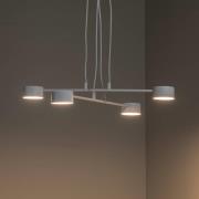 Hanglamp Modus 4, staal, 4-lamps, GX 53, wit