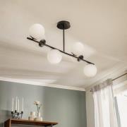 Plafondlamp Kabo, 1-armig, zwart, 6-lamps