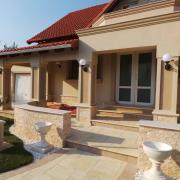 Buitenwandlamp 1140, bolkap, zwart/wit