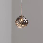 Herman hanglamp, goudkleurig, Ø 18 cm, glas, ijzer
