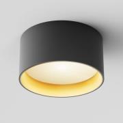 Maytoni LED downlight Vega, zwart/goud, Ø 14 cm, 15W, aluminium