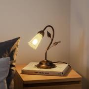 Tafellamp Liliana, 1-lamp, zwart, roségoud, metaal