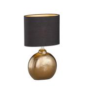 Tafellamp Foro, brons/zwart, hoogte 39 cm