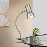 Klemlamp Samala, satijn