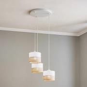 Hanglamp Linobianco, rond, 3-lamps