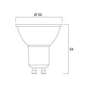 Sylvania LED reflectorlamp GU10 7W 3.000K 110° 580 lm wit