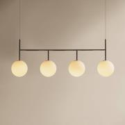 Audo, TR Bulb Frame, hanglamp, 4-lamps, staalgrijs/wit