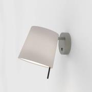Wandlamp Mitsu Wall in nikkel mat, kap kitt