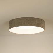 LED plafondlamp Plafond, Bouclé grijs, Ø 45 cm, 3-traps dimbaar