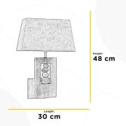 Wandlamp Miriel, textiel, hout, E27, 30 x 48 cm