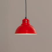 Sven hanglamp, 1-lamp, rood, staal, E27