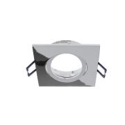 Samsola inbouw plafondlamp, glanzend zilver, 9 x 9 cm, metaal