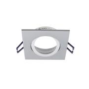 Samsola plafondinbouwlamp, aluminiumkleurig, 9 x 9 cm, metaal