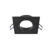 Samsola plafond inbouwlamp, zwart, 9 x 9 cm, metaal