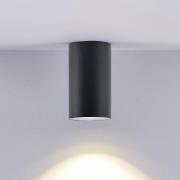 Downlight CAN, zwart, IP44, Ø 6 cm, metaal, GU10