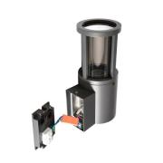 Facado II buitenwandlamp, grijs/smokegrijs Ø 11 cm IP65 metaal