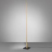 Quitani Talon LED vloerlamp geanodiseerd mat messing