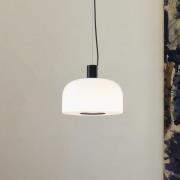 FLOS hanglamp Bellhop Glas S1, chocoladebruin, Ø 33 cm