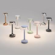 FLOS LED tafellamp Bon jour unplugged, rosé