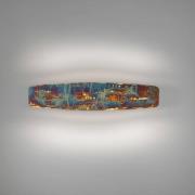 LED wandlamp Persida, slagmetaal, goudkleurig