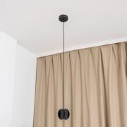 GAMBIT hanglamp, zwart, Ø 10 cm, metaal, GU10