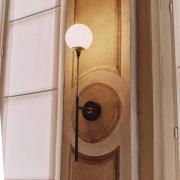 Stilnovo wandlamp Galassia, breedte 14 cm, goudkleurig