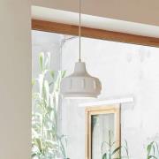 MARKET SET Hanglamp Jimmy, Ø 25 cm, wit, keramiek