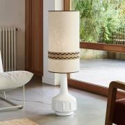 MARKET SET vloerlamp Jimmy, hoogte 121 cm keramiek, patroonrand