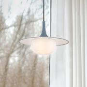 Hanglamp Fred, grijs/wit, Ø 35 cm, kunststof/metaal