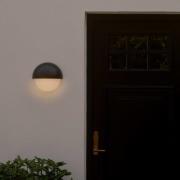 Buitenwandlamp Scorpius Maxi Round, zwart, kunststof