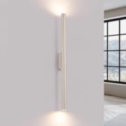 Wandlamp Pastelo, beige, hoogte 20 cm, staal, 2-lamps.