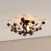 Carolina plafondlamp, bronskleurig, 3-lamps, ijzer