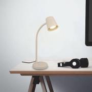 Tafellamp Skriva, beige, metaal, GU10, 38 cm, draaibaar