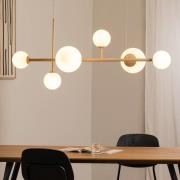 Hanglamp Joel, beige/wit, 6-lamps