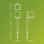 Philips LED grondspies lamp Virona, zwart, IP44