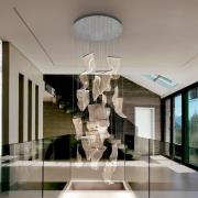 Velos LED hanglamp, chroom, 24-lichts. metaal, kunststof