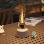 Calex LED tafellamp op batterijen Lavinio, zandkleurig, dimbaar