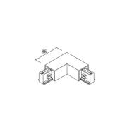 Ivela L-verbinding LKM DALI, zwart, geleider links, 3-fasen
