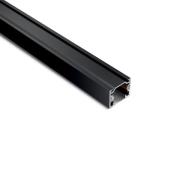 Ivela stroomrail SQUARE 48 V, zwart, lengte 200 cm metaal
