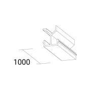 Ivela Afdekking SQUARE 48 V rail, zwart, lengte 100 cm
