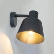 Wandlamp Dunka, antraciet 1-lamp, staal, hoogte 17 cm