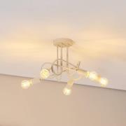 Oxford plafondlamp, zand, Ø 47 cm, metaal, 5-lamps, E27
