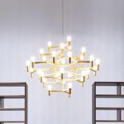 Nemo Crown Major hanglamp 30-vlammen goud gelakt.