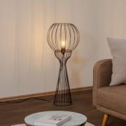 Vloerlamp Mercure, zwart, metaal/kunststof, hoogte 93 cm