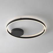 Lucande Smart LED plafondlamp Moise, zwart, CCT, Tuya