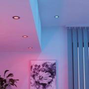 EGLO connect LED inbouwlamp Fueva 6-Z, grijs, set van 3