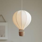 Lindby hanglamp Balloon, Ø 30 cm, rotan, E27