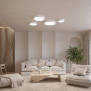 Cleo 200 plafondlamp, wit, sensor, IP20, Ø 20 cm, E27